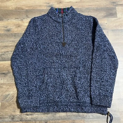 Vintage LL Bean 100% Lambs Wool Blue Men’s Sweater Size Large - Image 1 of 4