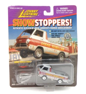 VTG JOHNNY LIGHTNING Show Stoppers John Ludwicks DODGE REBELLION Wheel-Stand NEW - Picture 1 of 16