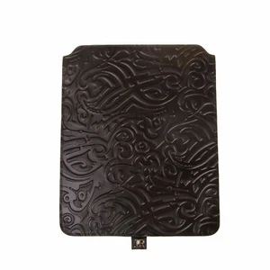 RRP €280 JOHN RICHMOND Debossed Leather iPad Tablet Sleeve Pouch Made in Italy - Picture 1 of 7