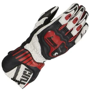 Motorcycle Race Gloves Furygan Shifter Top Of The Range Red White Black CE - Picture 1 of 3