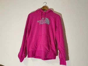 Felpa con cappuccio The North Face donna GRANDE rosa cotone manica lunga cappuccio logo pullover - Foto 1 di 4