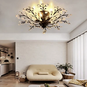 K9 Kristall Deckenleuchte LED Deckenlampe Kronleuchter Wohnzimmer Beleuchtung - Bild 1 von 12