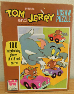 Vintage Whitman Jigsaw Puzzle M.G.M.'S 100 Piece Tom And Jerry 1972 Rare