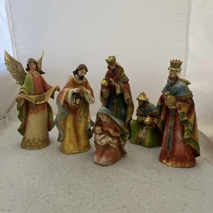Christmas Birth Of Jesus Nativity Set Scene Figures - 6 Piece. See Description - Picture 1 of 18