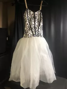 Curtain Call Black & White Tulle Dance Costume - Picture 1 of 8