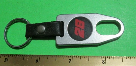 VINTAGE OLD RACING KEYCHAIN KEYTAG NASCAR TEXACO NUMBER 28 ERNIE IRVAN Cover
