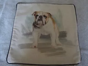 English Bulldog Cushion Cover - Picture 1 of 3
