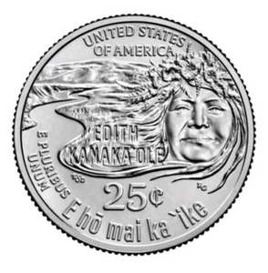 2023 Edith Kanaka'Ole Stempelglanz PDS American Women Quarter 3 Coin Set AUF LAGER - Bild 1 von 3