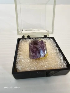 Lila Vesuvianit Kristall Mineral Probe Val-des-Sources Kanada kleine Größe - Bild 1 von 12