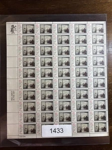 1433 US Mint Sheet, 8 Cent John Sloan "The Wake Of The Ferry" Painting, Mint NH - Bild 1 von 3
