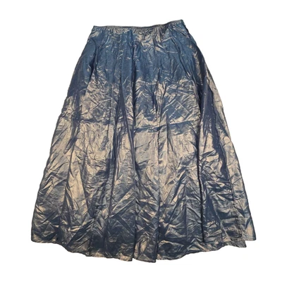 COS Skirt Womens 12 blue A-Line Maxi Column Skirt Pleated polyamide Size 12 - Image 1 of 4