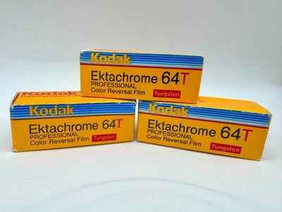 3 Rolls Kodak Ektachrome 64T Color Transparency 120 Film 1993 - Frozen - Image 1 of 4