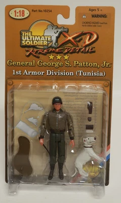 General George Patton 1ª División Blindada Túnez Ultimate Soldier 1/18 XD 2002 Foto 1 de 4