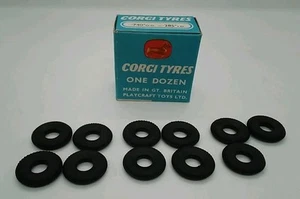 Corgi Tyres 11x No. 1452 .740"O.D.X.285" I.D. 19 M.M. O. Dia. - NOS! - Picture 1 of 8