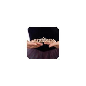 Silberhochzeit Diadem für Frauen, Prinzessin Kronen und Diademe für Braut Strass... - Bild 1 von 5