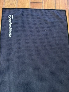 2023 TaylorMade Players Mikrofaser Handtuch 17x40 schwarz - Bild 1 von 3