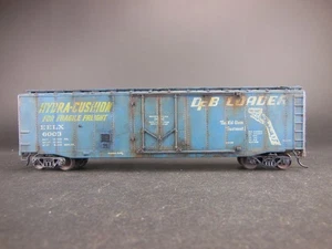 HO SCALE CUSTOM WEATHRED EELX 6003 50' PLUG DOOR BOX CAR - Picture 1 of 6