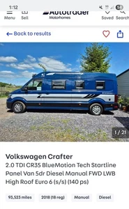 Vw crafter lwb.2018 campervan - Picture 1 of 20