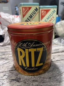 Lata de colección Ritz 50 aniversario coleccionista con tapa - Imagen 1 de 4