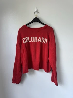 Sudadera tejida XL roja Colorado para mujer Foto 1 de 4