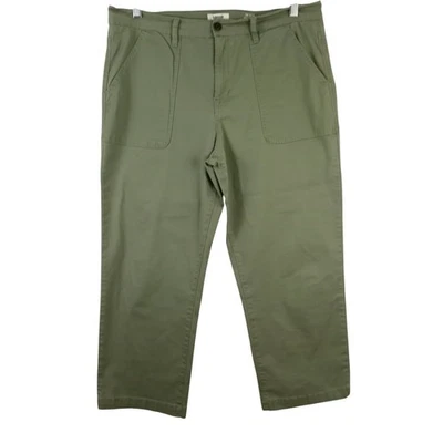 Kensie The Allie 绿色高腰修身直筒裤 14 34 英寸腰围 — 第 1/4 张图片