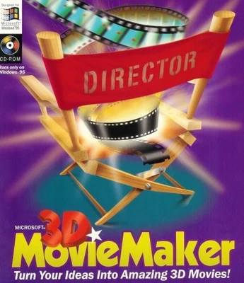 Microsoft 3D Movie Maker PC CD-ROM – New Sealed with COA – Windows 95 Vintage - Image 1 of 4