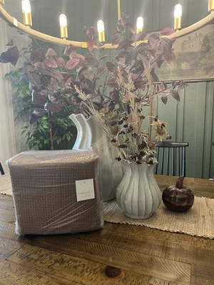 King Washed Waffle Weave Duvet Cover and Sham Set Camel - Threshold - Image 1 of 4