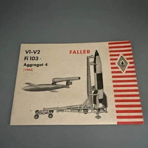 Faller instrucciones montaje V1-V2 Fi 103 Aggregat 4 (1944) - Imagen 1 de 3