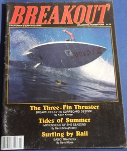 BREAKOUT MAGAZINE VOL 2 NUMBER 4 FOCAL POINT THREE FIN DESIGN VINTAGE - Foto 1 di 5
