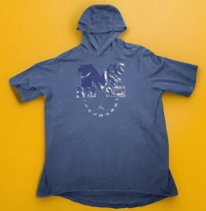 University Of Michigan Wolverines Jordan The Nike Tee Short Sleeve Hoodie Rare - Picture 1 of 12