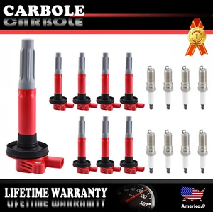HIGH PERFORMANCE Spark Plugs and Coil Packs Set for 2011-2016 Ford F-150 5.0L V8 - Picture 1 of 15