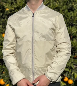 Luxury Prada Milano Men Bomber Light Inside Jacket Size 50 It M - Picture 1 of 17