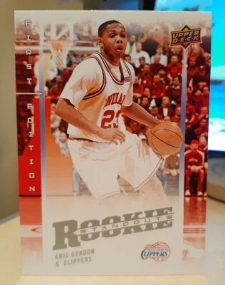 2008-09 Upper Deck First Edition Rookie Standouts Eric Gordon INDIANA HOOSIERS - Image 1 of 2