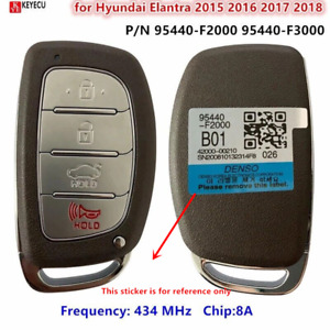 for Hyundai Elantra 2015 2016 2017 2018 Smart Key Keyless Remote Fob 95440-F2000