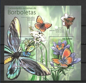 SANTO TOMÉ Y PRINCIPE 2007, HOJA BLOQUE TEMA MARIPOSAS. MNH. - Imagen 1 de 1