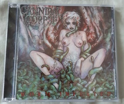 CD CANNIBAL CORPSE Worm Infested Ep 2002 como nuevo fuera de uso raro hoja de metal EE. UU. Foto 1 de 4