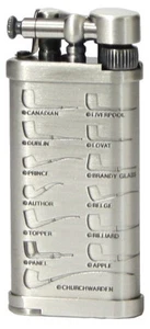 Old Boy IM Corona Butane Pipe Lighter 90 Degree Flame Pewter Pipe Shapes - 1205 - Picture 1 of 1
