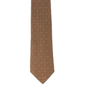Murano Men's 100% Silk Novelty Neck Tie Brown Classic 3 7/8" x 59" - Picture 1 of 2