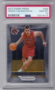 2012-13 Panini Prizm #280 Jonas Valanciunas RC Rookie Card PSA 10 Gem Mint G06 - Picture 1 of 2