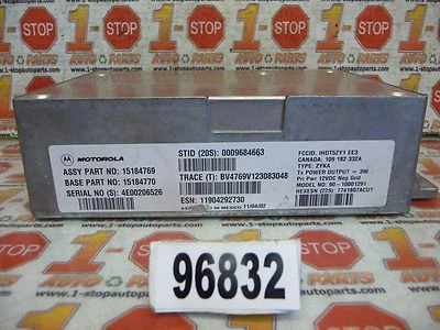 Chevrolet Suburban 1500 Onstar 2003 03 módulo de control de comunicación 15184769 OEM Foto 1 de 4