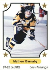 1991-92 7th Inning Sketch QMJHL #189 Matthew Barnaby