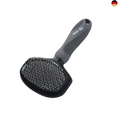 BESUCHE DEN PEONY- Moki Bär Softbürste Hundebürste Pudel mit Schutznoppen für besonders emp