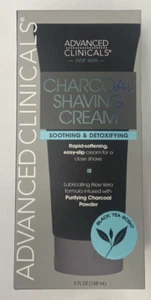 Advanced Clinicals For Men Charcoal Shaving Cream Soothing & Detoxifying 5 fl oz - Picture 1 of 2