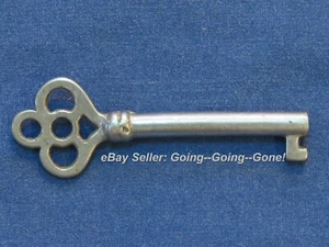 ANTIQUE HOLLOW BARREL KEY ROLL TOP DESK CABINET DRAWER KEY EARLY 1900's NICE 84B - Picture 1 of 7