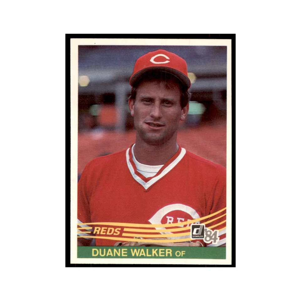 Duane Walker 1984 Donruss #325 Cincinnati Reds Baseball Card NM - Image 1 of 3