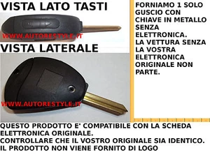 Funda Mando Llave Para Control Remoto 2 Botones Fiat Ulysse Y Scudo Solamente Se - Imagen 1 de 1