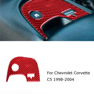 For Chevrolet Corvette C5 Carbon Fiber ESC Panel Console Decorative Cover Trim - Picture 1 of 11