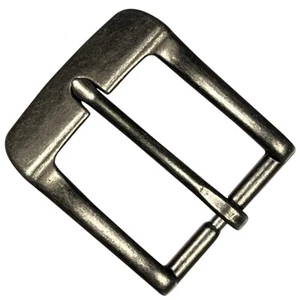Hebilla de tacón antiguo acabado plateado con barra de tacón de 1,5" (38 mm) - Imagen 1 de 3