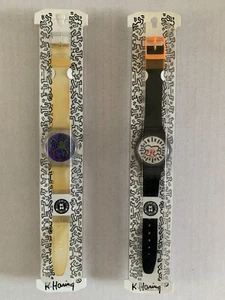 LOT 2 KEITH HARING COLLECTOR WATCHES - WATCH - LIMITED EDITION - Picture 1 of 2