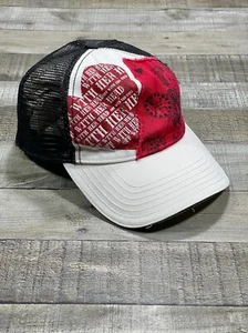 Disney Alice In Wonderland Hat Snapback Trucker Cap Black White Mens - Picture 1 of 10